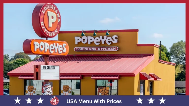 Popeyes Menu With Prices In USA