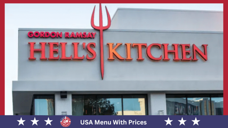 ramsay's kitchen menu with Prices