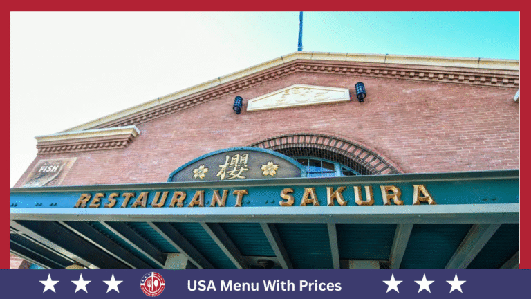 sakura menu With Prices