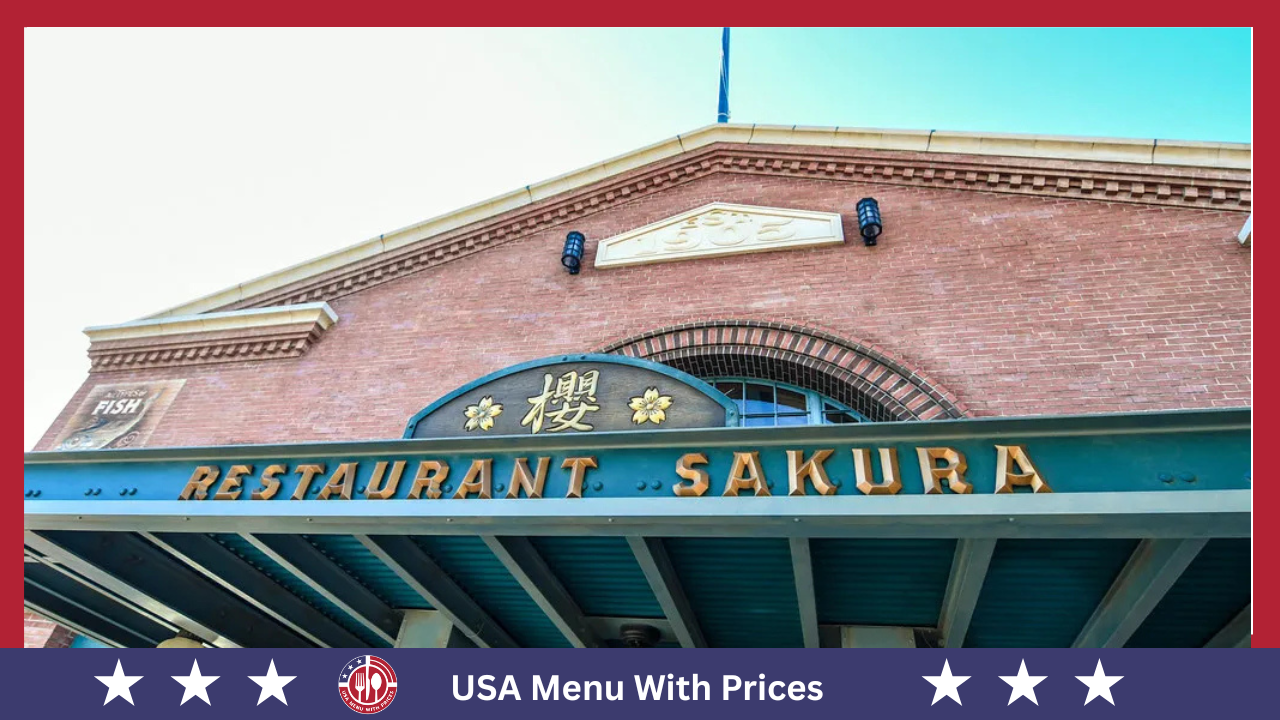 sakura menu With Prices