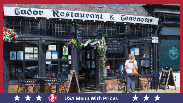 Tudor’s Biscuit World Menu With Prices