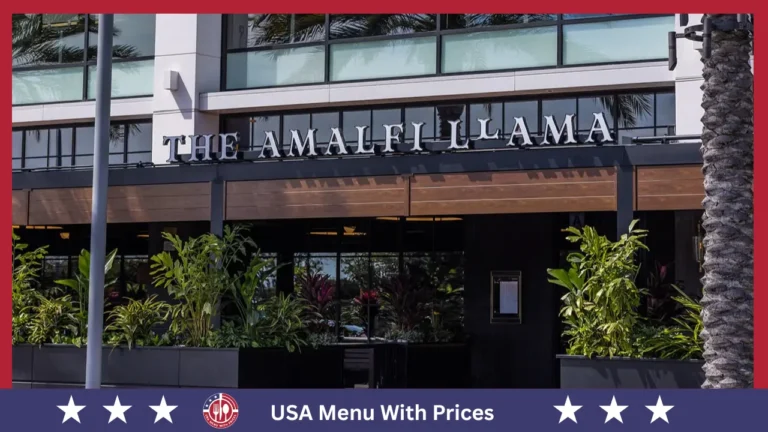 Amalfi Llama Menu With Prices