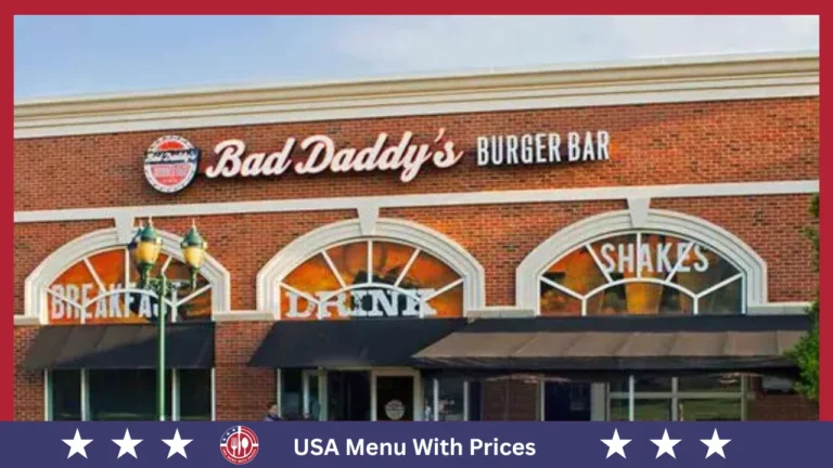 Bad Daddy’s Menu With Prices in USA