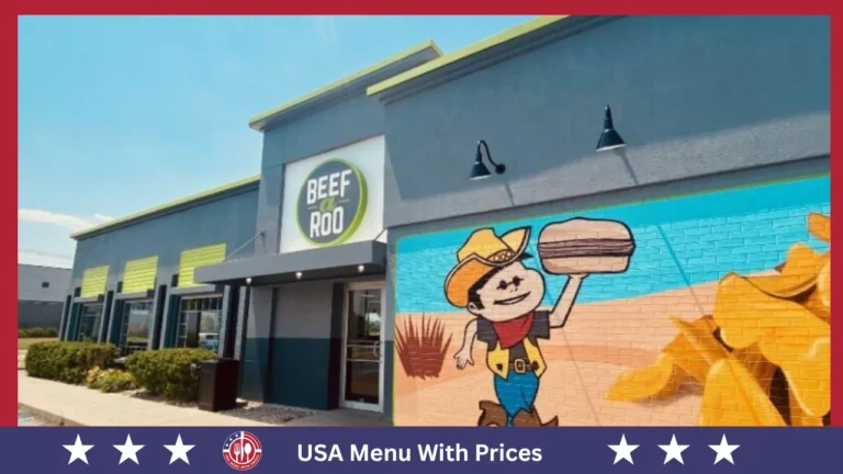 Beef-A-Roo Menu With Prices in USA