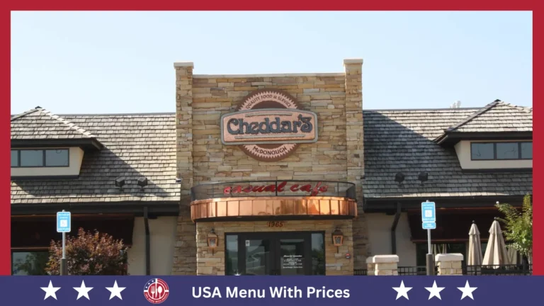 Cheddar’s Menu With Prices In USA
