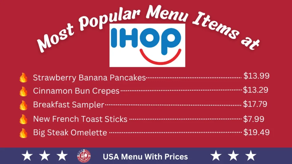 Most Popular Menu Items at IHOP Menu