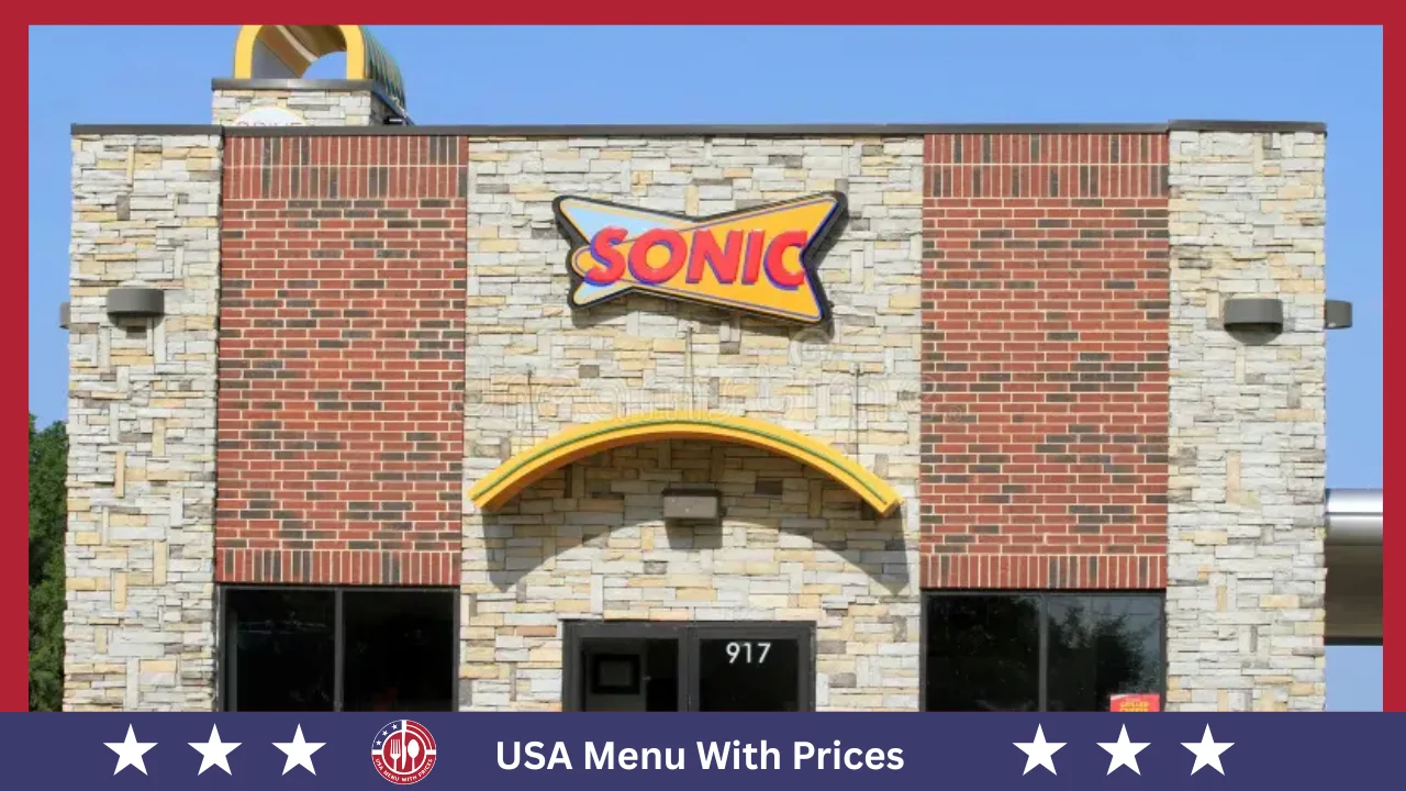 Sonic Menu With Prices In USA
