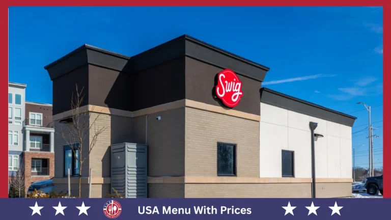 Swig Menu With Prices In USA
