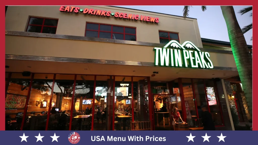 Twin Peaks Menu With Prices In USA