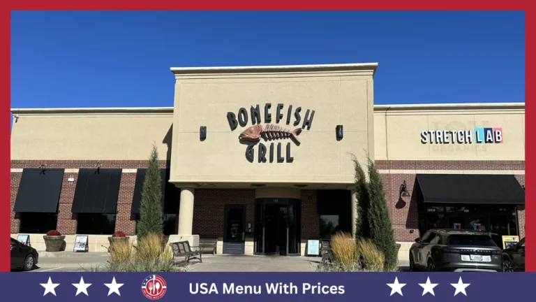 Bonefish Grill Menu With Prices In USA