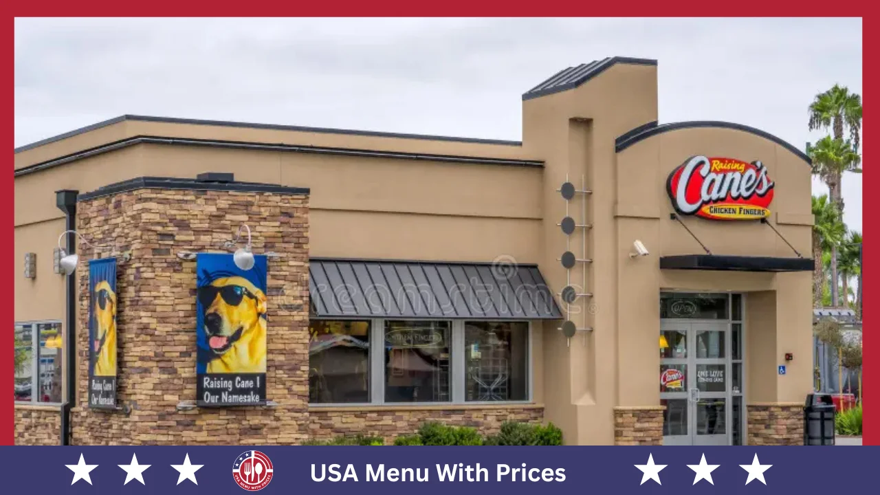 Raising Cane’s Menu With Prices In USA