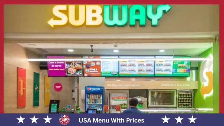 Subway Menu With Prices In USA