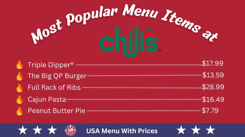 Most Popular Menu Items at Chili's Menu 