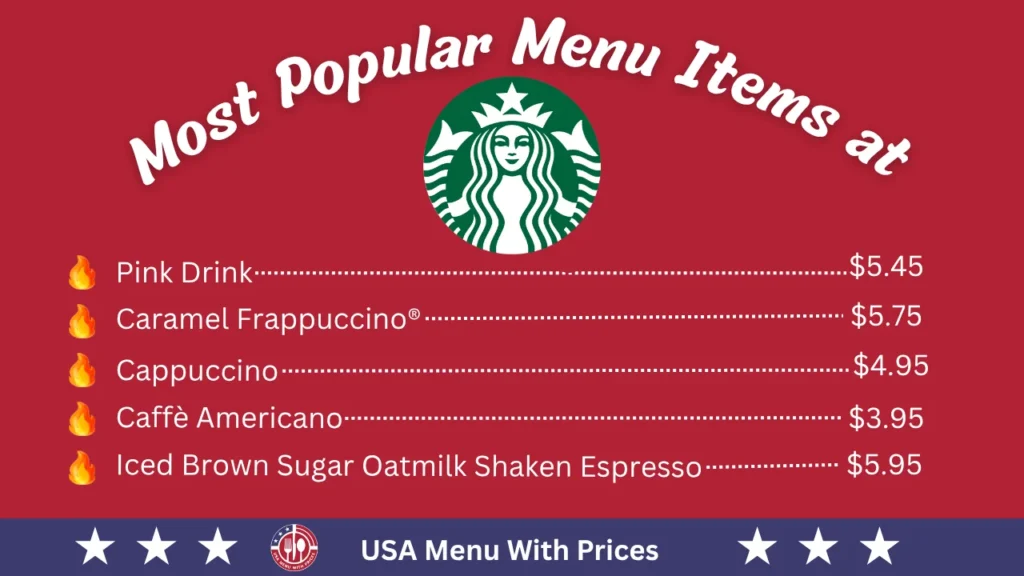 Most Popular Menu Items at Starbucks