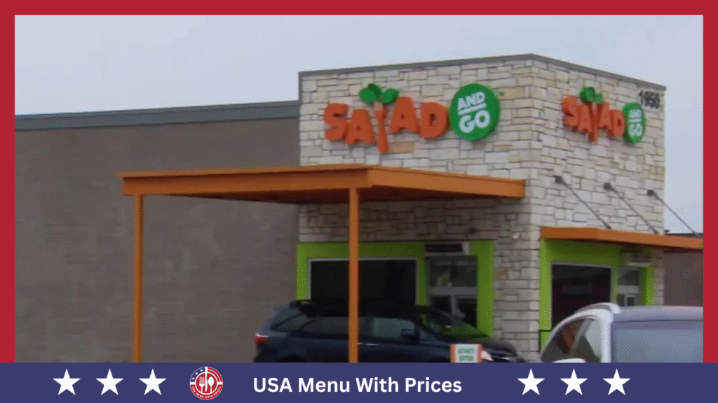 Salad and Go Menu With Prices In USA 