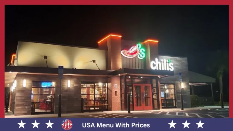 Chili's Menu With Prices In USA