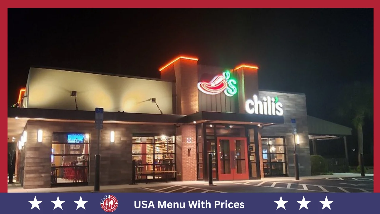 Chili's Menu With Prices In USA