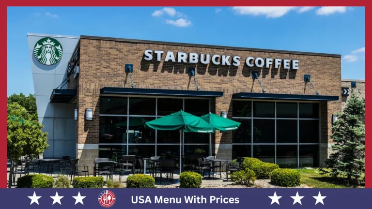 starbucks menu with prices in USA