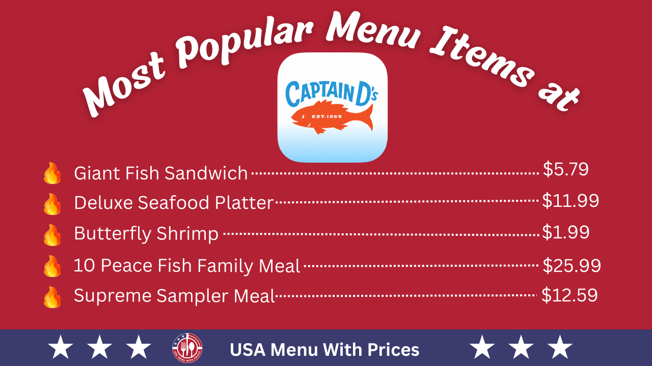 Most Popular Menu Items at Captain D’s