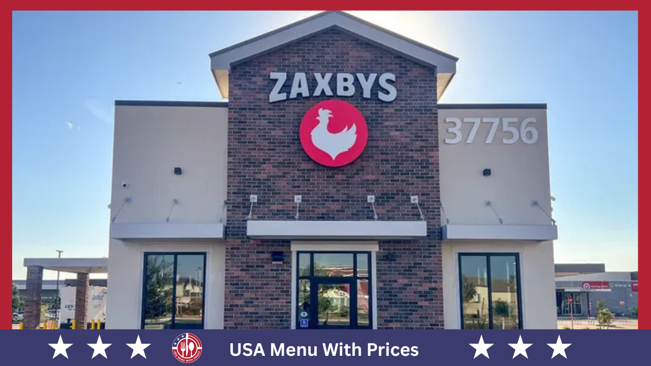 Zaxby's Menu With Prices In USA