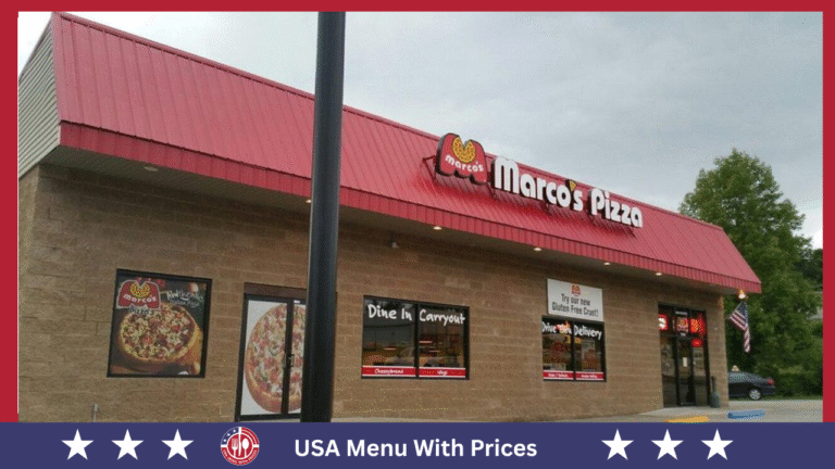 Marco’s Pizza Menu Prices In USA